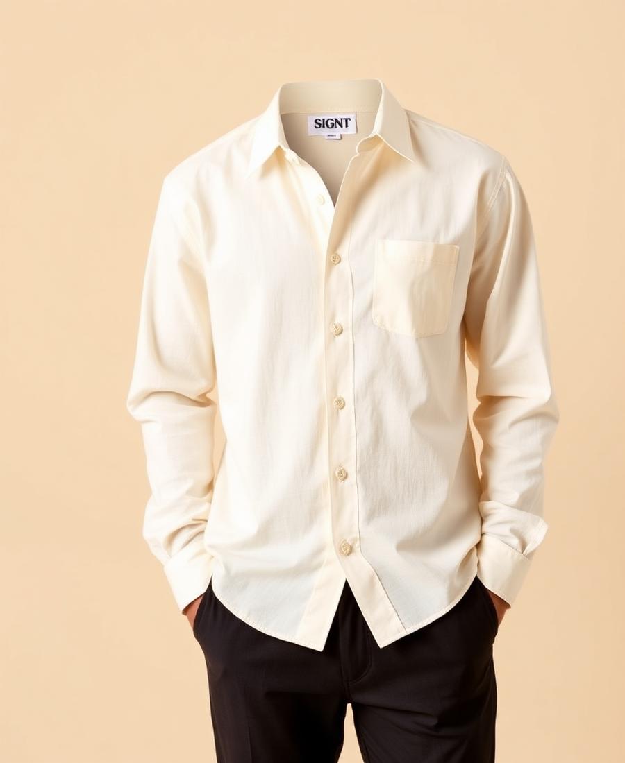 Camisa Lino Crema